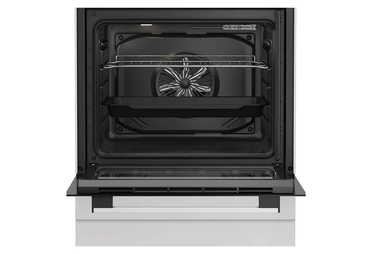 Απεικονίζεται το εσωτερικό της κεραμικής κουζίνας.